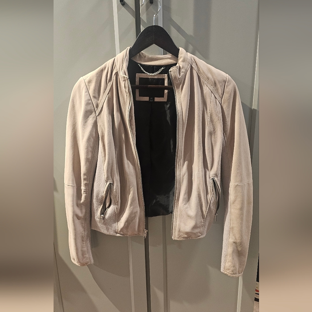 Leather Jacket w/ non-leather accents